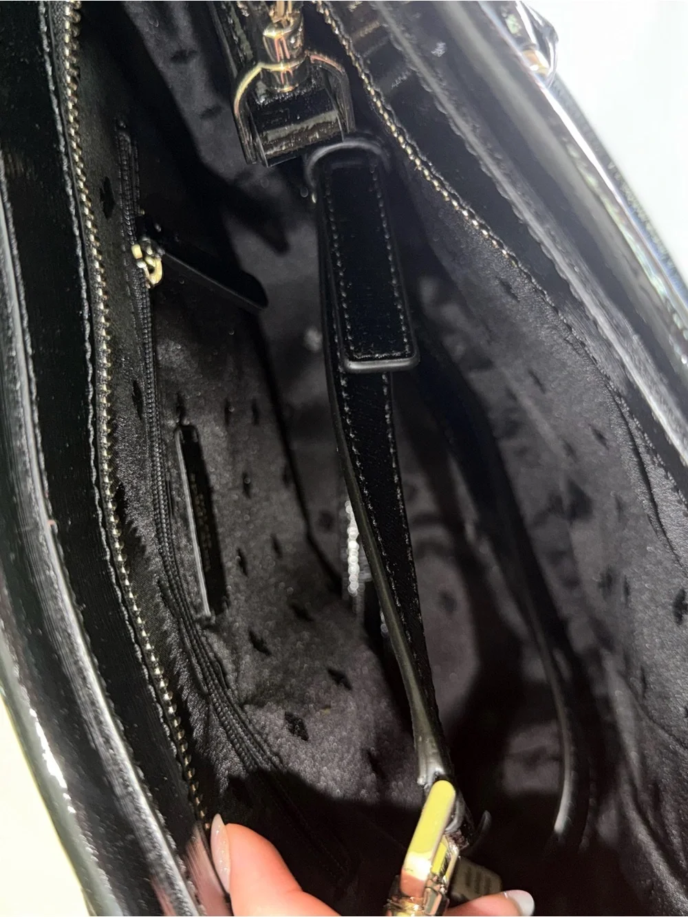 kate spade Black Patent Leather Tote